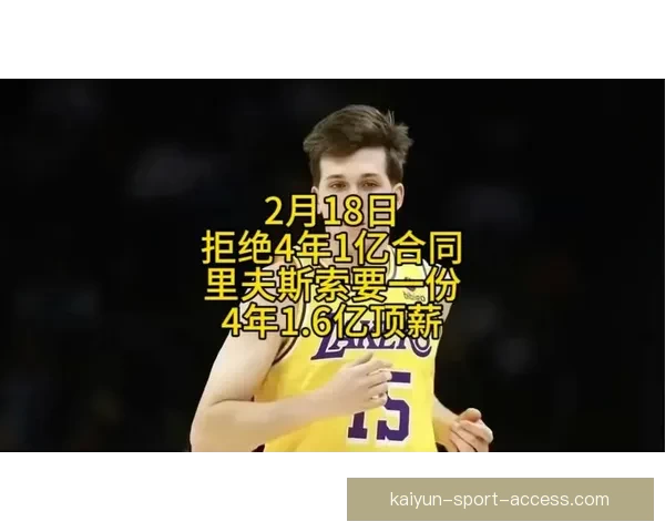 湖人超值球员里夫斯今夏吸引多队关注 或将迎来2-3年顶薪级合同